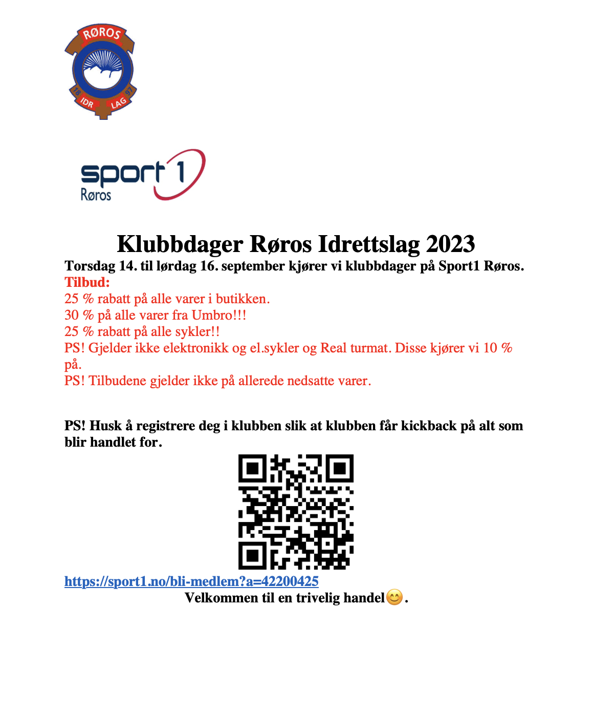 Klubbdager på Sport 1 Røros